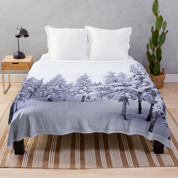 Item preview, Winter Snow Forest with covered in White Tree designed and sold by FeelTune.