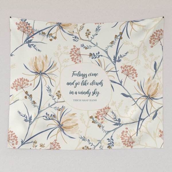 Item preview, Feelings come and go like clouds in a windy sky. - Thich Nhat Hanh designed and sold by StudioCitrine.