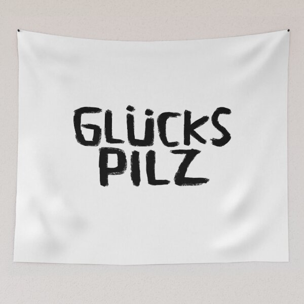Item preview, Glückspilz, Lucky Mushroom, In Luck, Funny German designed and sold by badlydrawnbabe.