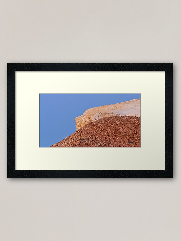 Alternate view of Ochre hills at dusk Framed Art Print