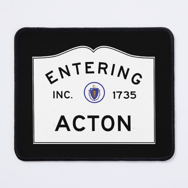 Item preview, Entering Acton Massachusetts - Commonwealth of Massachusetts Road Sign  designed and sold by NewNomads.