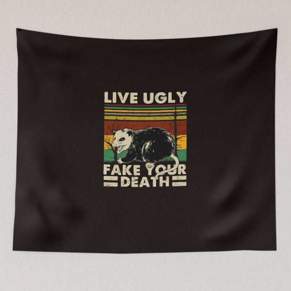 Item preview, Live Ugly Fake Your Death Essential T-Shirt designed and sold by alexkovacs.