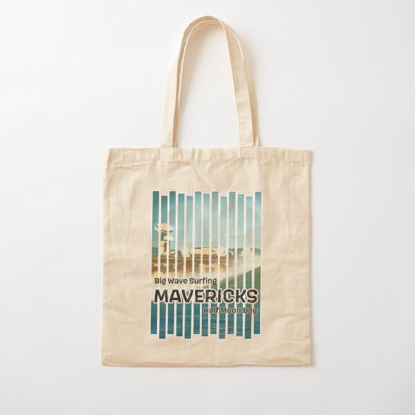 Big Wave Surfing Mavericks Cotton Tote Bag