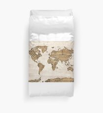 Funda nórdica Notas de la música del mapa mundial 5