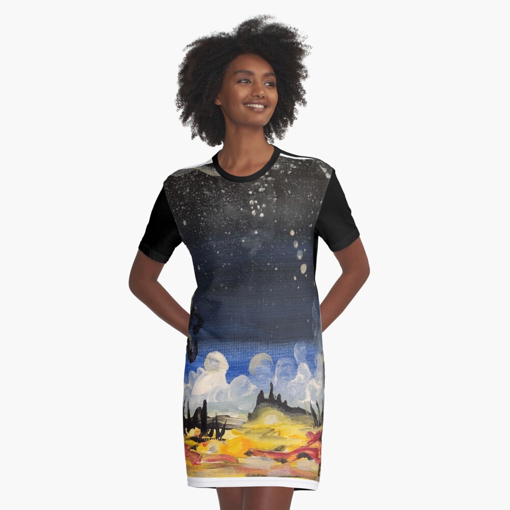 Item preview, Graphic T-Shirt Dress designed and sold by bevmostic.