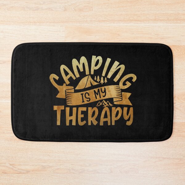 Item preview, camping is my therapy, camper gift idea, camper humor designed and sold by lapolonaise.