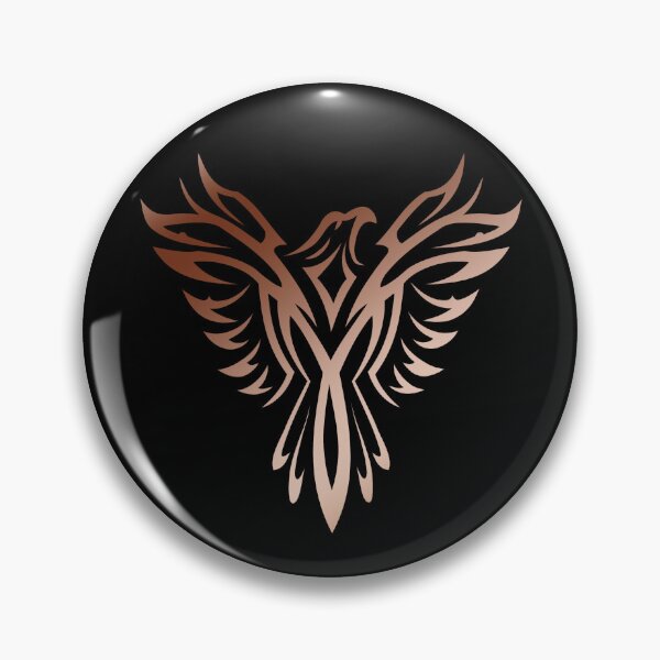 Item preview, Phoenix Mythical Bird Rise From The Ashes Vintage Retro Copper Flame Design  designed and sold by kurnow.