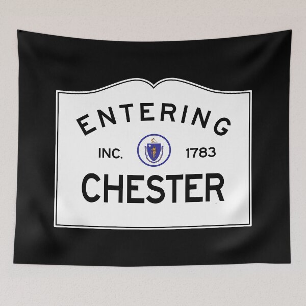 Item preview, Entering Chester Massachusetts - Commonwealth of Massachusetts Road Sign  designed and sold by NewNomads.