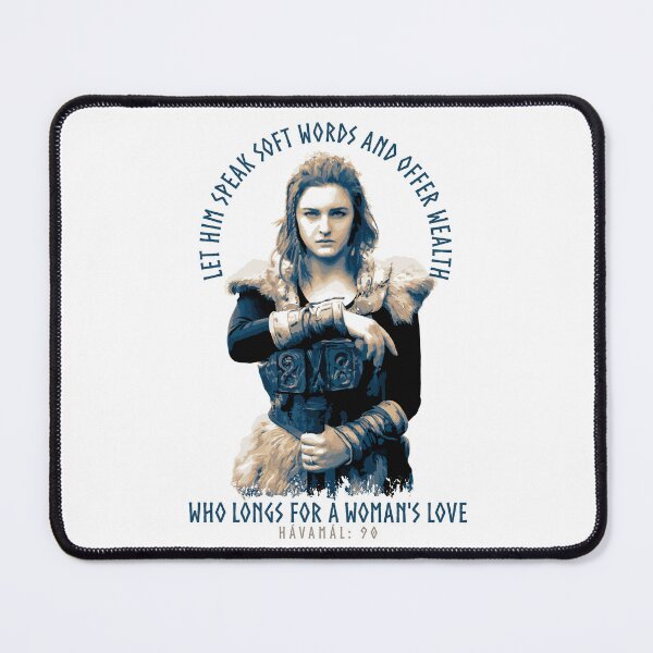 Item preview, A Woman's Love, Norse Viking Proverb, Havamal Saga, Viking Gift, Shield Maiden designed and sold by Proverbial Wisdom Design.