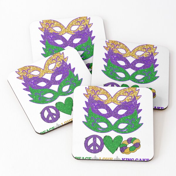 Artikelvorschau, Friedensliebe Königskuchen Mardi Gras entworfen und verkauft von SamXDesigns.