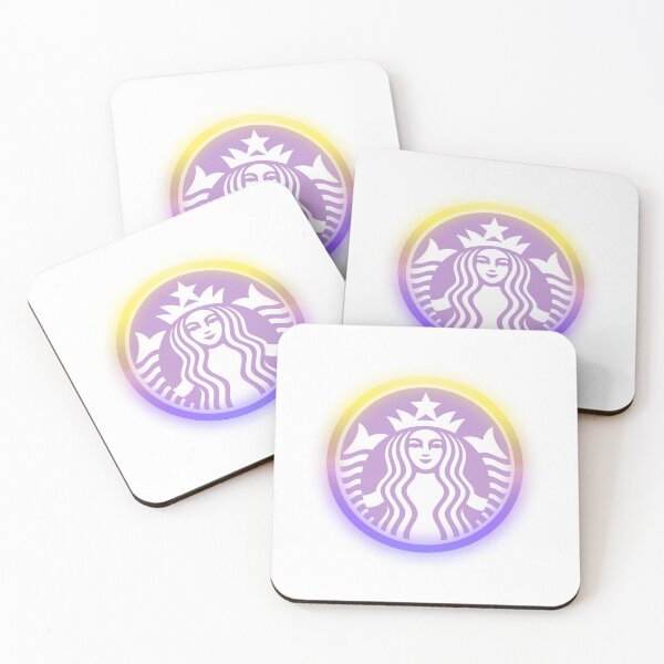 Item preview, Colorful Purple Coffee Mermaid Logo designed and sold by Adrianach1.