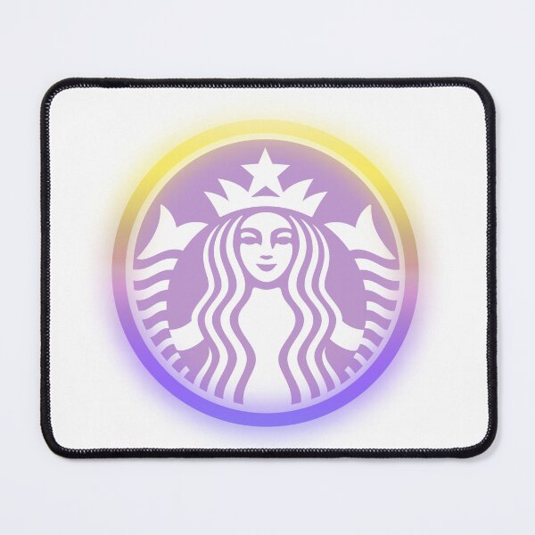 Item preview, Colorful Purple Coffee Mermaid Logo designed and sold by Adrianach1.