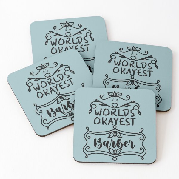 Item preview, Worlds Okayest Barber - Funny Barber Quote Gift Idea For Men and Womens designed and sold by Mmmm3344.