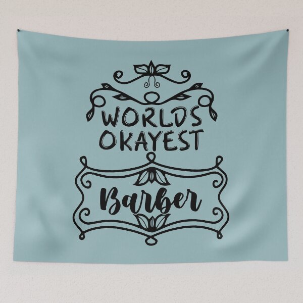 Item preview, Worlds Okayest Barber - Funny Barber Quote Gift Idea For Men and Womens designed and sold by Mmmm3344.