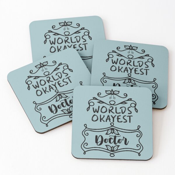 Item preview, Worlds Okayest Doctor - Funny Doctor Quote Gift Idea For Men and Womens designed and sold by Mmmm3344.