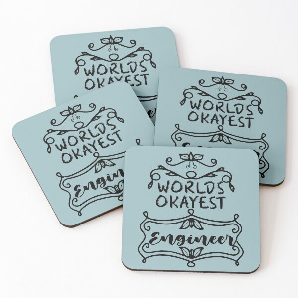 Item preview, Worlds Okayest Engineer - Funny Engineer Quote Gift Idea For Men and Womens designed and sold by Mmmm3344.