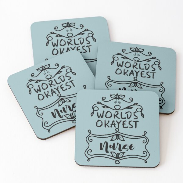 Item preview, Worlds Okayest Nurse - Funny Nurse Quote Gift Idea For Men and Womens designed and sold by Mmmm3344.