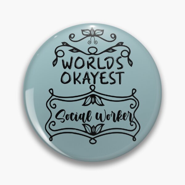 Item preview, Worlds Okayest Social Worker - Funny Social Worker Quote Gift Idea For Men and Womens designed and sold by Mmmm3344.