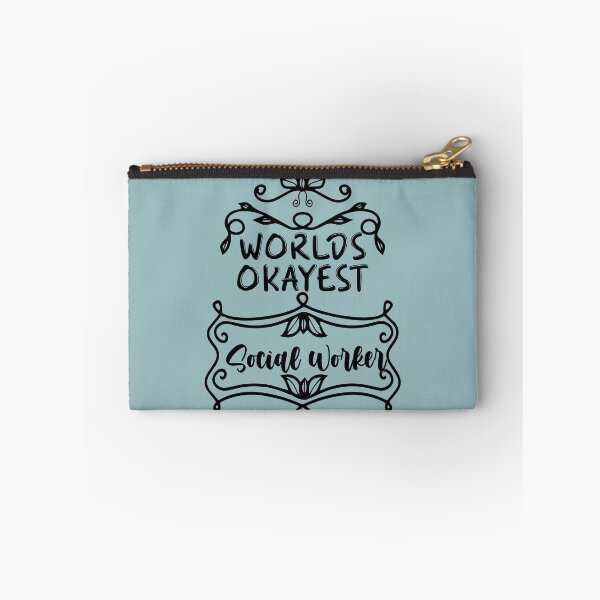 Item preview, Worlds Okayest Social Worker - Funny Social Worker Quote Gift Idea For Men and Womens designed and sold by Mmmm3344.