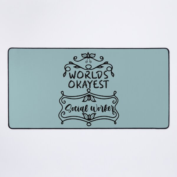 Item preview, Worlds Okayest Social Worker - Funny Social Worker Quote Gift Idea For Men and Womens designed and sold by Mmmm3344.