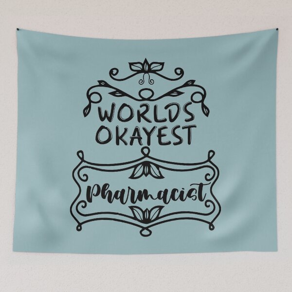 Item preview, Worlds Okayest Pharmacist - Funny Pharmacist Quote Gift Idea For Men and Womens designed and sold by Mmmm3344.