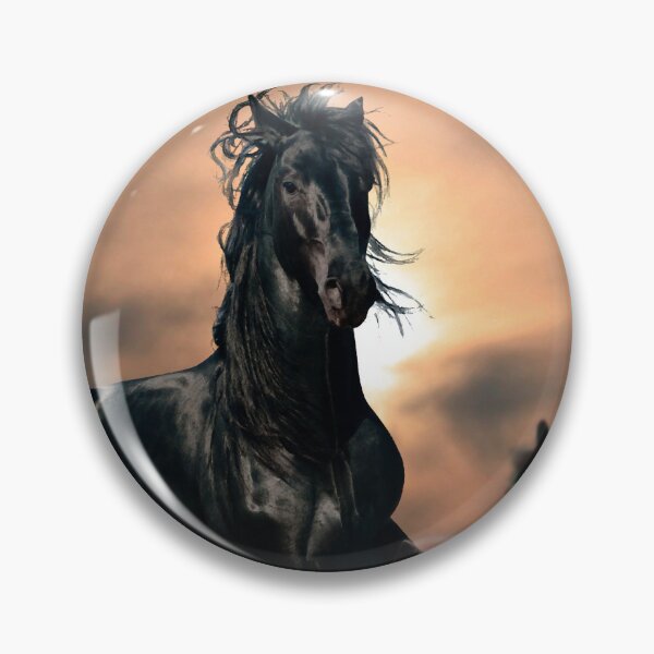 Item preview, Wild Black Stallion leading herd of brumbies - Painting designed and sold by S Quinn.