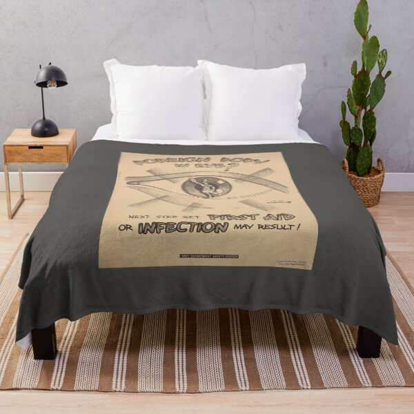 Item preview, Foreign Body in Eye - USA WW2 Anti-fascist Poster designed and sold by EinsamerBaum.