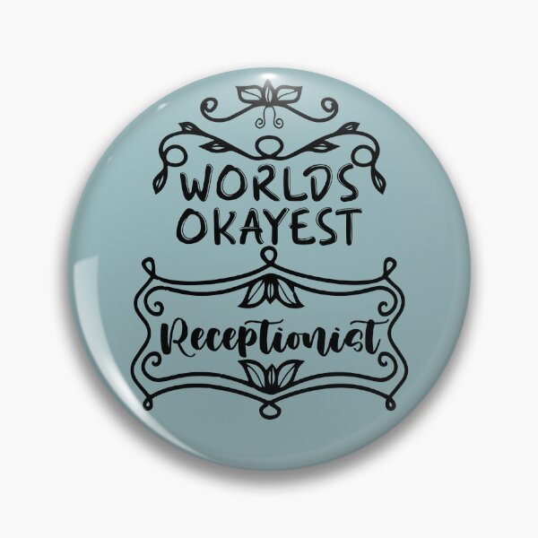Item preview, Worlds Okayest Receptionist - Funny Receptionist Quote Gift Idea For Men and Womens designed and sold by Mmmm3344.