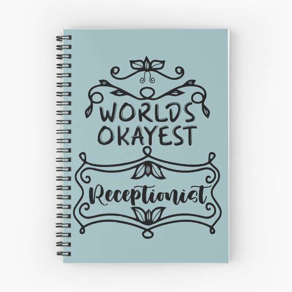 Item preview, Worlds Okayest Receptionist - Funny Receptionist Quote Gift Idea For Men and Womens designed and sold by Mmmm3344.