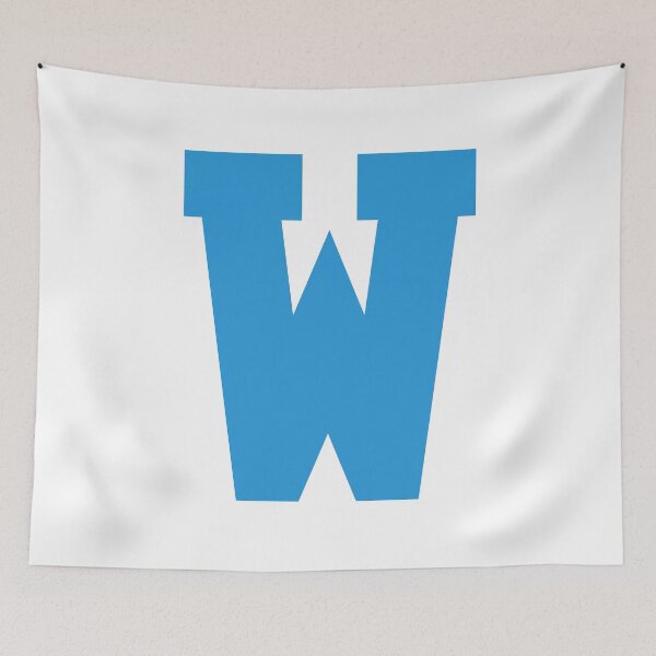 Item preview, Alphabet, Blue W, Sports letter W designed and sold by TheCultStuff.