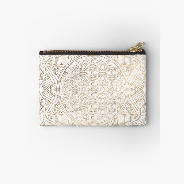 Item preview, The Flower of Life Gold Mandala Pattern With White Shimmer designed and sold by Vic Torys ☆.