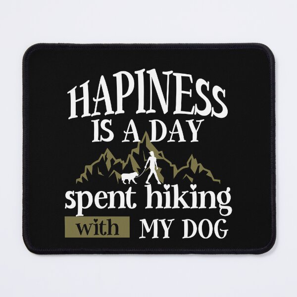 Item preview, Happiness Is A Day Spent Hiking With My Dog Essential T-Shirt, classic T-shirt designed and sold by CHMomoShop.