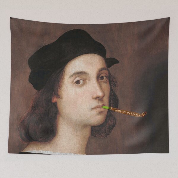 Item preview, 01_Vintage portrait with party blower designed and sold by ESCAPZ.