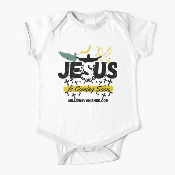 Jesus is Coming Soon 4 - Christian  Short Sleeve Baby One-Piece