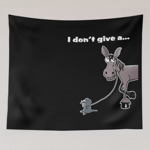 Item preview, I Don't Give a Rats Ass Funny Donkey Humor Design designed and sold by kurnow.