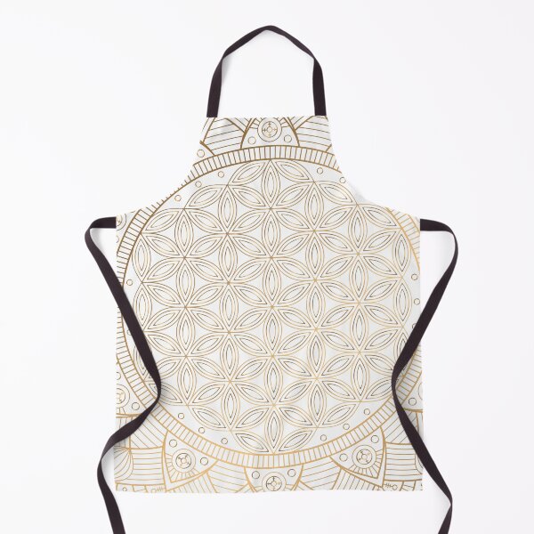 Item preview, The Flower of Life Mandala Gold Pattern With Gold Shimmer designed and sold by Vic Torys ☆.
