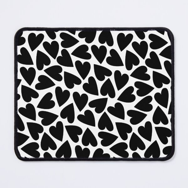 Item preview, Black Hearts on White designed and sold by FouShop.