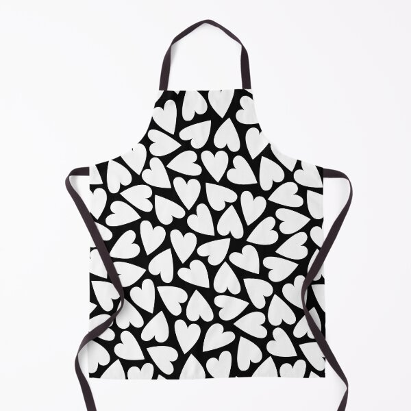 Item preview, White Hearts on Black designed and sold by FouShop.