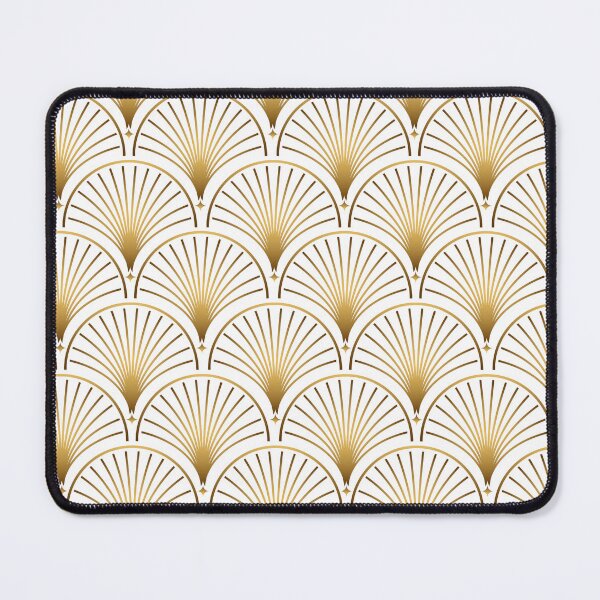 Item preview, Art Deco Gold Geometric Pattern With Gold Shimmer designed and sold by Vic Torys ☆.
