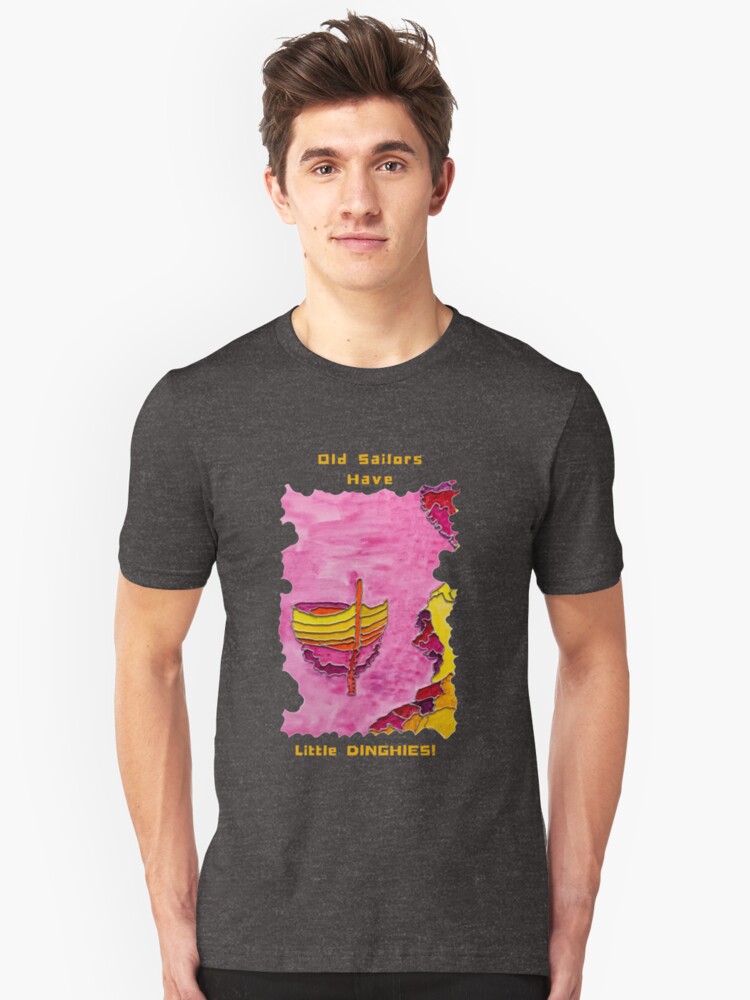Alternate view of SAILING DINGHY CUTE NAUTICAL OLD SAILORS Slim Fit T-Shirt