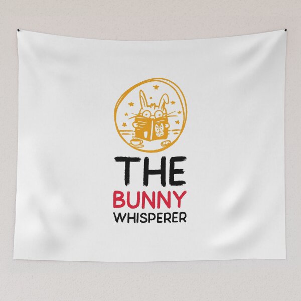 Item preview, The Bunny Whisperer - Rabbit And Books designed and sold by ThingsInMyHead2.
