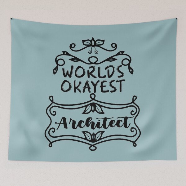 Item preview, Worlds Okayest Architect - Funny Architect Quote Gift Idea For Men and Womens designed and sold by Mmmm3344.