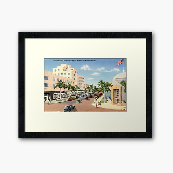 Postcard Florida Miami Beach Lincoln Road Shopping Mall Vintage FL PC