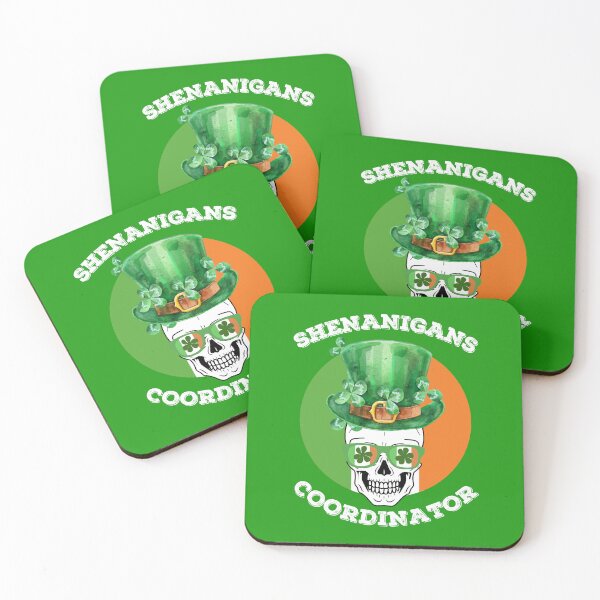 Item preview, Shenanigans Coordinator St Patricks Skull, Funny Skull St Patricks Shenanigans Coordinator designed and sold by WanderTravels.