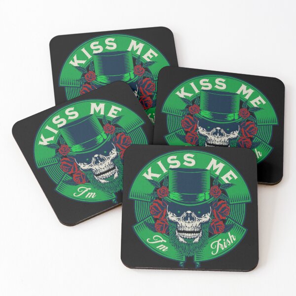 Item preview, Funny Irish Whiskey St. Patrick's day Roses Skull Leprechaun St. Paddys Day Green designed and sold by EmmiFoxDesigns.