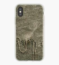 Burlap Sack Texture iPhone Case
