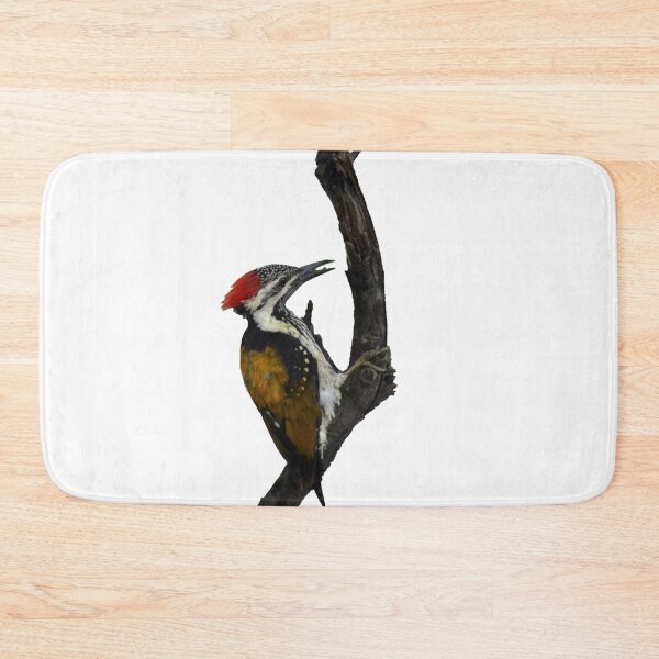 Item preview, Black-rumped flameback Woodpecker perched on a tree designed and sold by VeenaNair23.