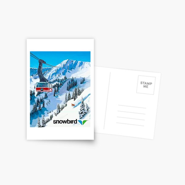 Vista previa del artículo con la obra «estación de esquí de pájaros de nieve», diseñado y vendido por AsKartongs.