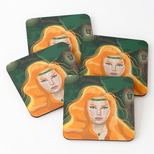 Item preview, Beautiful Red Forest Girl Nature designed and sold by DESIGNNATS.
