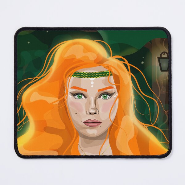 Item preview, Beautiful Red Forest Girl Nature designed and sold by DESIGNNATS.